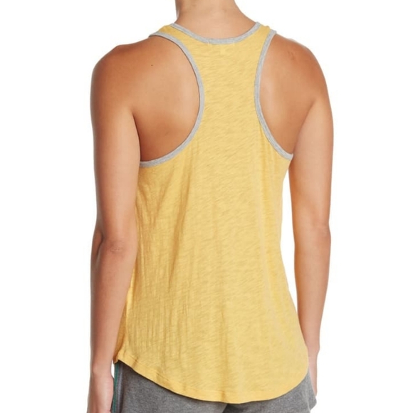 PJ Salvage Tank Lounge Embroider Daisy Racerback Scoop Neck Golden Yellow XL NWT - Picture 9 of 13